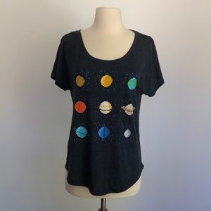 ModCloth Pixel Planets Tee Shirt - Size Small